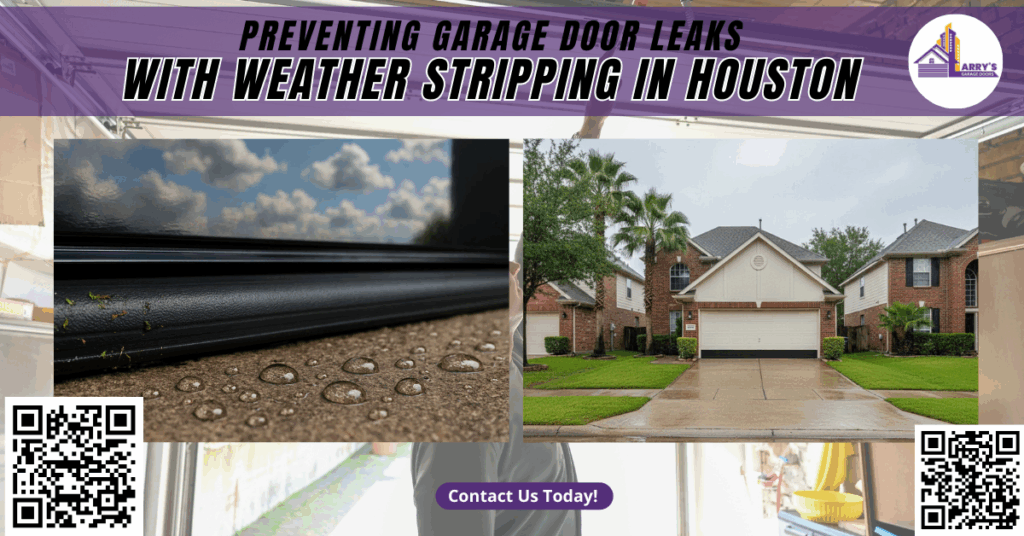 Preventing Garage Door Leaks With Weather Stripping In Houston 2 Preventing Garage Door Leaks with Weather Stripping in Houston - Larry's Garage Doors