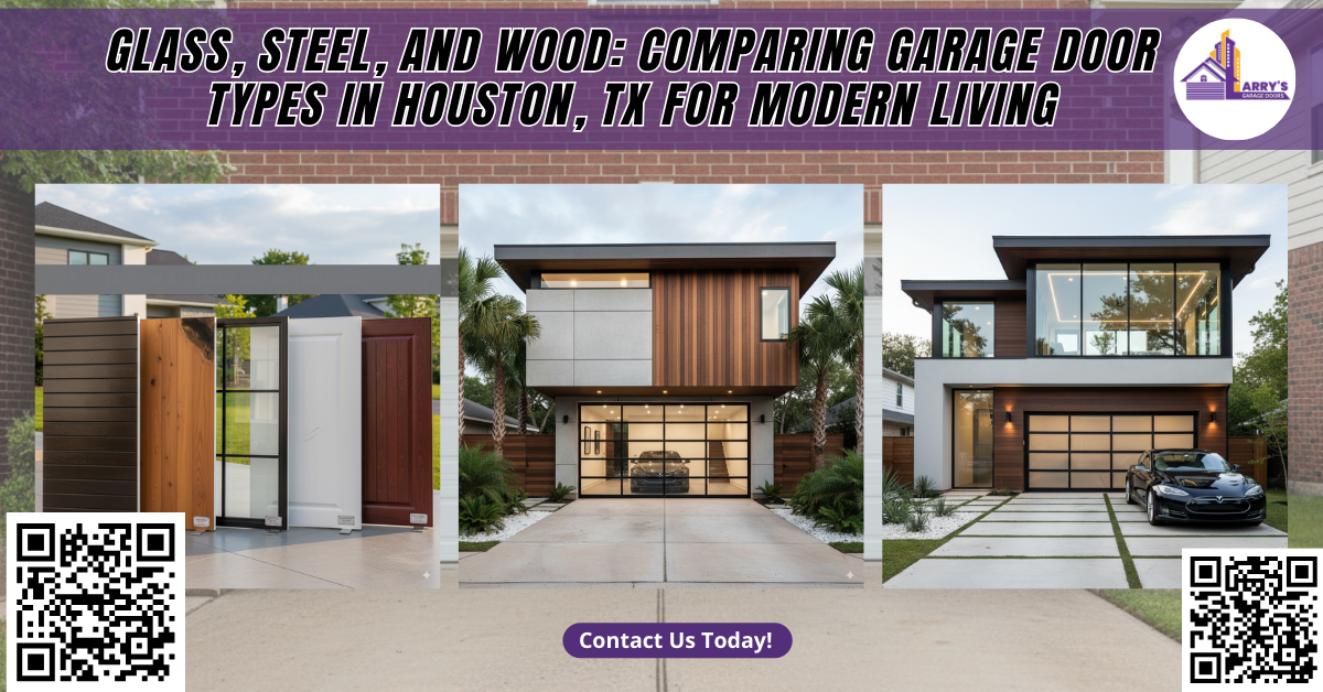 Glass, Steel, And Wood: Comparing Garage Door Types In Houston, Tx For Modern Living 2 Glass, Steel, and Wood: Comparing Garage Door Types in Houston, TX for Modern Living
