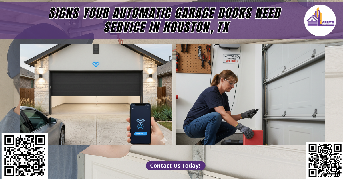 Signs Your Automatic Garage Doors Need Service in Houston, TX